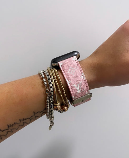 38/40mm Pink LV Watch Band