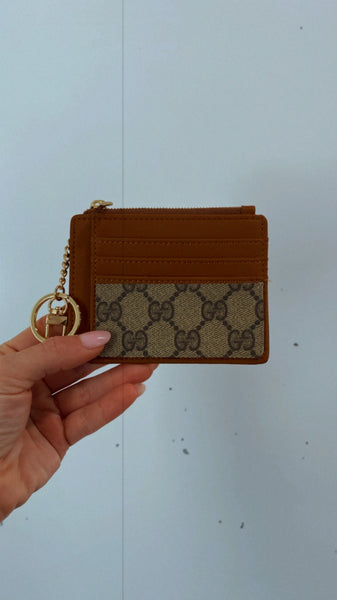 Upcycled GG Keychain Wallet