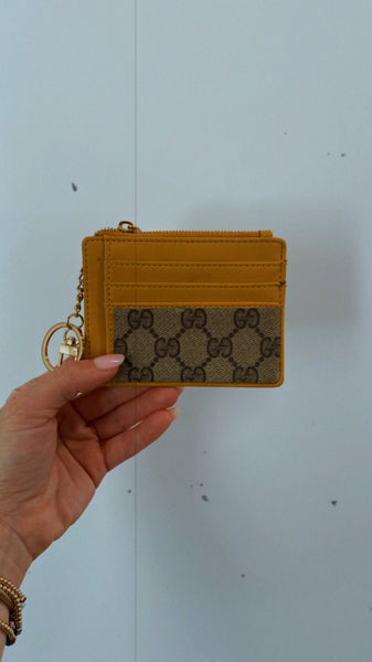 Upcycled GG Keychain Wallet