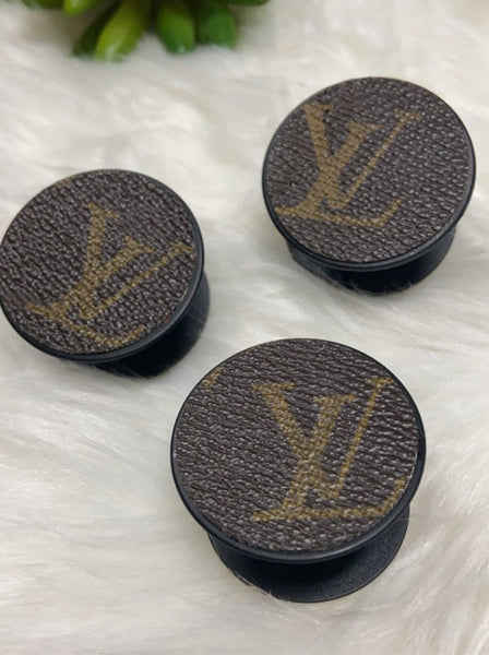 lv upcycled earrings